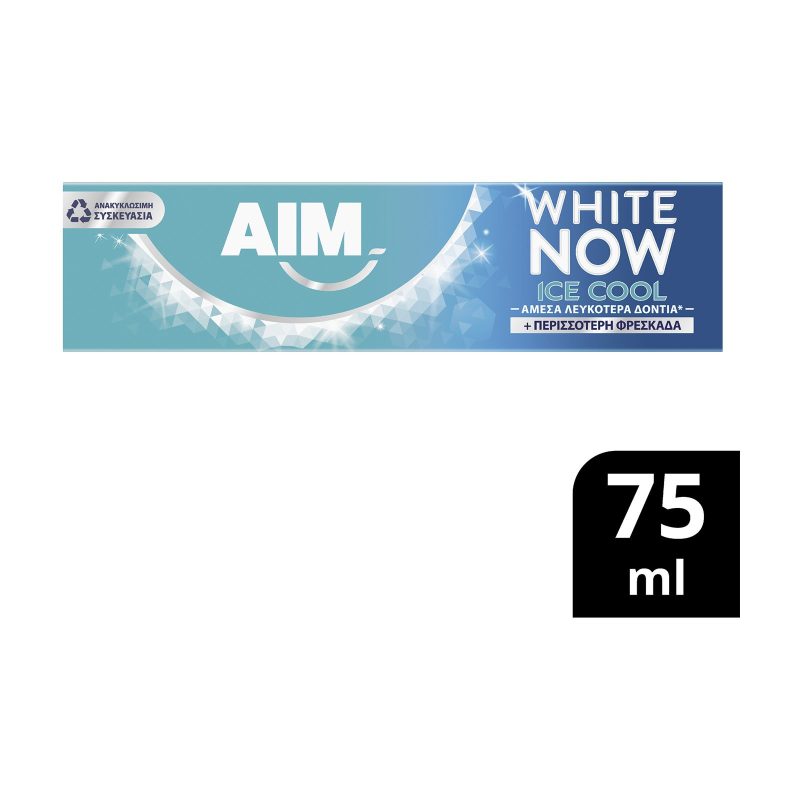 AIM οδοντόκρεμα white now ice cool 75ml – Οδοντόκρεμες
