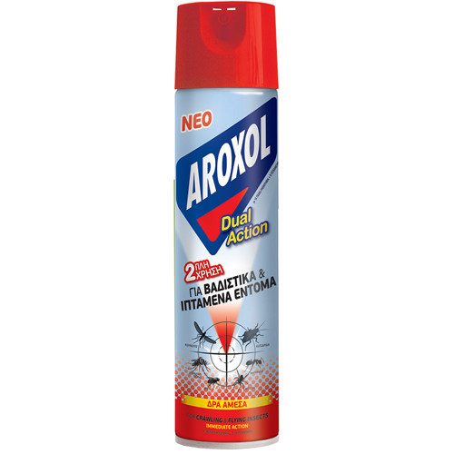 AROXOL για βαδιστικά και ιπτάμενα έντομα Dual Action spray 300ml – Εντομοκτόνα και Εντομοαπωθητικά Χώρου