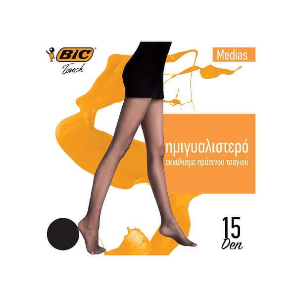 BIC καλσόν Medias μαύρο 15den medium – Γυναικεία Καλσόν