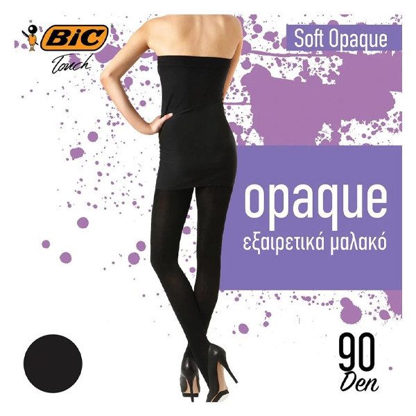 BIC καλσόν Soft Opaque μαύρο 90den medium – Γυναικεία Καλσόν