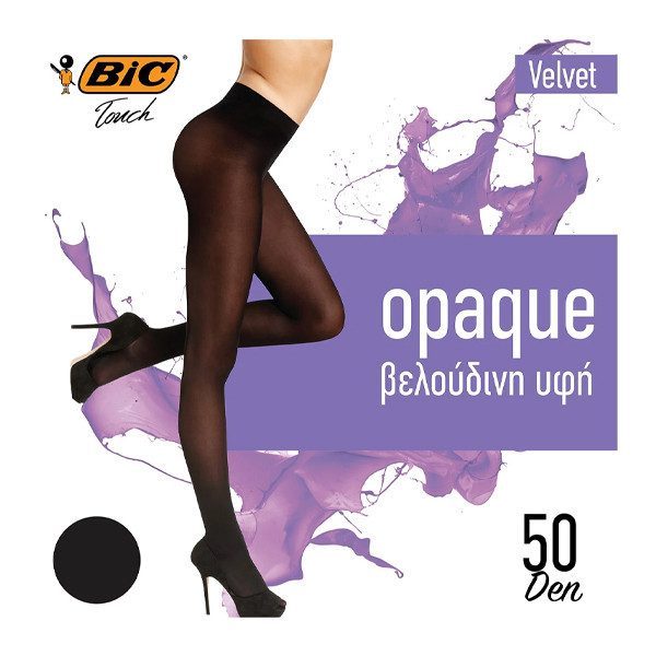 BIC καλσόν Velvet μαύρο 50den large – Γυναικεία Καλσόν