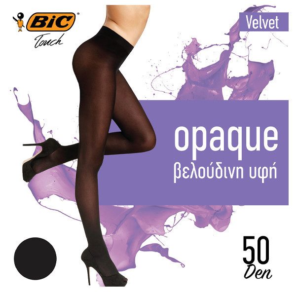 BIC καλσόν Velvet μαύρο 50den medium – Γυναικεία Καλσόν