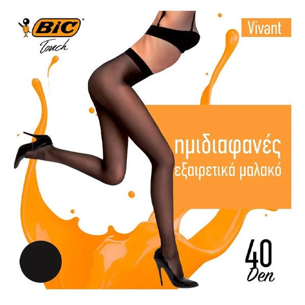 BIC καλσόν Vivant μαύρο 40den medium – Γυναικεία Καλσόν