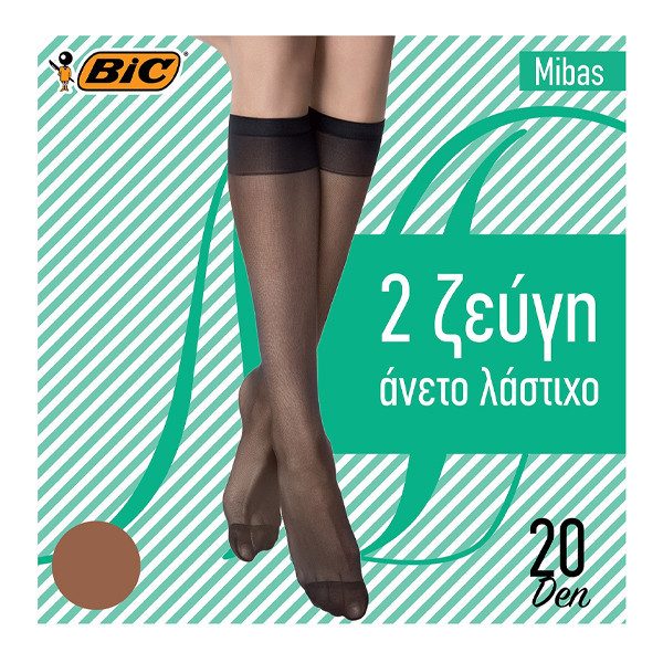 BIC καλτσάκι Mibas καραμελέ 20den one size – Γυναικεία Καλσόν
