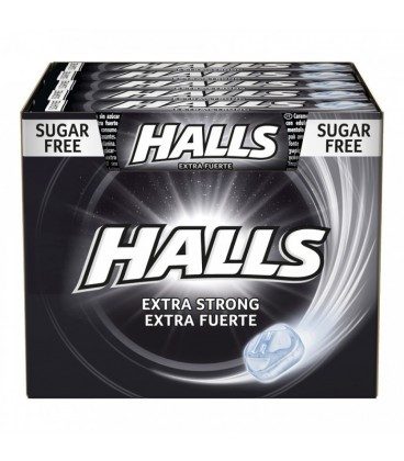 HALLS καραμέλες έξτρα δυνατές χωρίς ζάχαρη 20x32gr – Καραμέλες, Γλειφιτζούρια και Τσίχλες