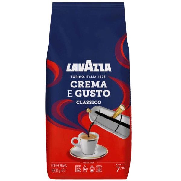 LAVAZZA καφές espresso Crema e Gusto Grani σε κόκκους 1kg – Καφέδες