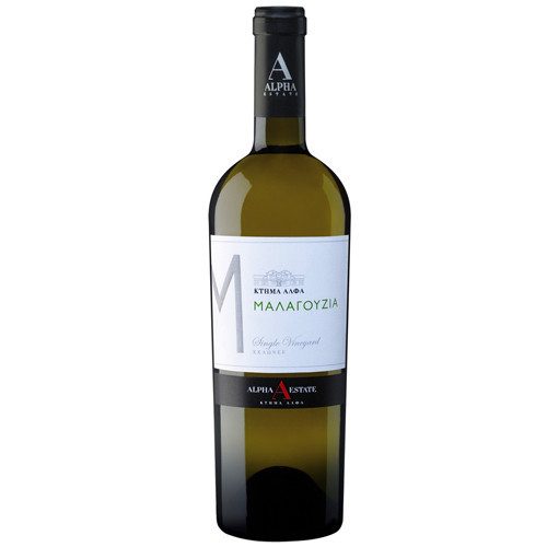 ΚΤΗΜΑ ΑΛΦΑ Μαλαγουζιά οίνος λευκός ξηρός 750ml – Κτήμα Άλφα – Κρασιά