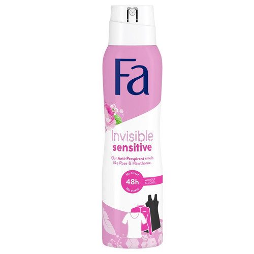 FA αποσμητικό σώματος deo spray invisible sensitive 150ml – Αποσμητικά