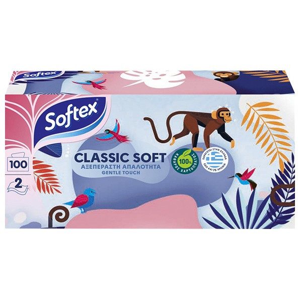 SOFTEX χαρτομάντηλα αυτοκινήτου 100 φύλλα