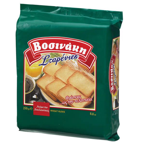 ΒΟΣΙΝΑΚΗ φρυγανιά σίτου 250gr – Βοσινάκη – Αρτοσκευάσματα