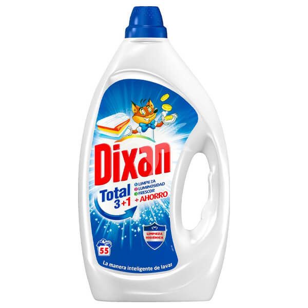 DIXAN υγρό πλυντηρίου ρούχων Total Blue 3+1 55μεζ 2,475lt – Απορρυπαντικά Ρούχων