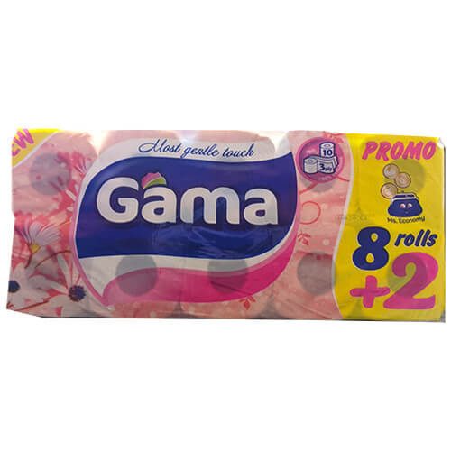 GAMA χαρτί υγείας 3φυλλο 10x75gr – Χαρτιά Υγείας