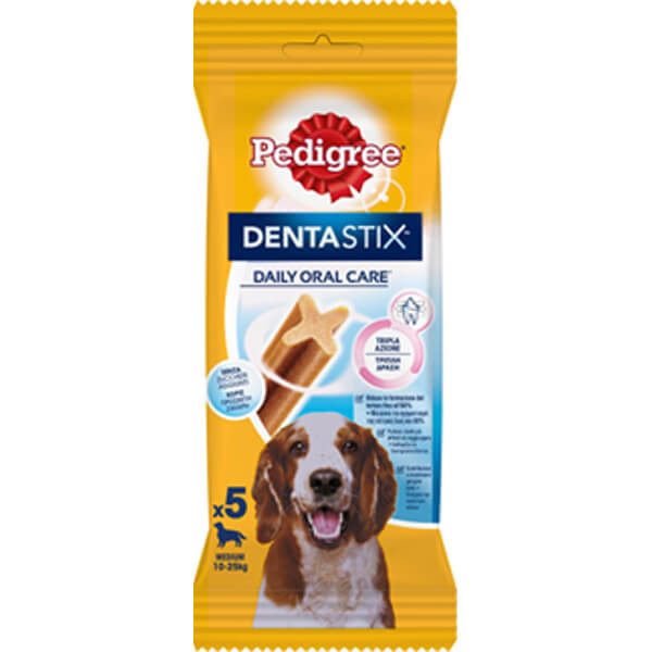 PEDIGREE dentastix σνακ για σκύλους medium 5τεμ 128gr – Είδη Στοματικής Υγιεινής Σκύλου