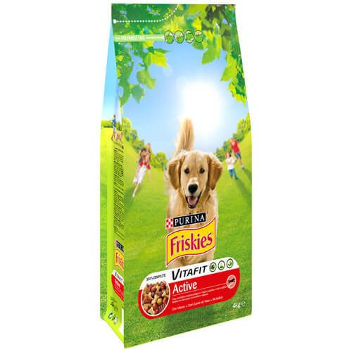 FRISKIES σκυλοτροφή active βοδινό 4kg – Purina – Ξηρά Τροφή Σκύλων