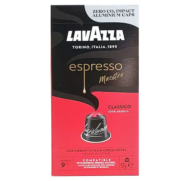 LAVAZZA καφές espresso Classico σε κάψουλες συμβατές με μηχανές Nespresso 10τεμ – Κάψουλες Καφέ και Ροφημάτων