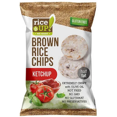 RICE UP chips ολικής ketchup 60gr – Αλμυρά Snacks