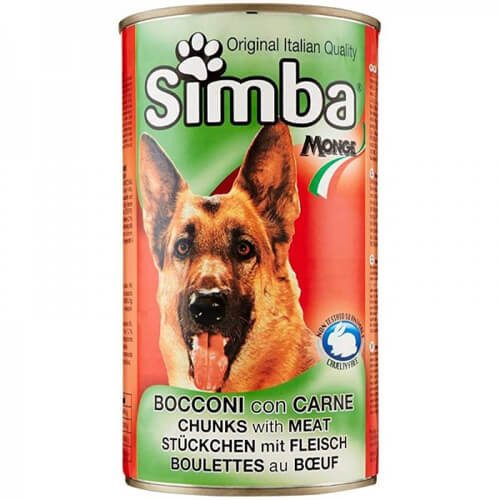 SIMBA σκυλοτροφή κονσέρβα μοσχάρι 1230gr – Υγρή Τροφή Σκύλων