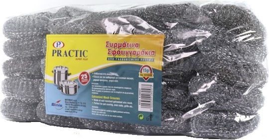 PRACTIC συρματινο γαλβανιζε σφουγγαρακι 25x25gr – Σφουγγάρια Κουζίνας