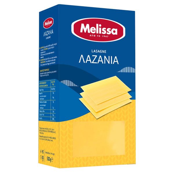 MELISSA ζυμαρικά λαζάνια 500gr