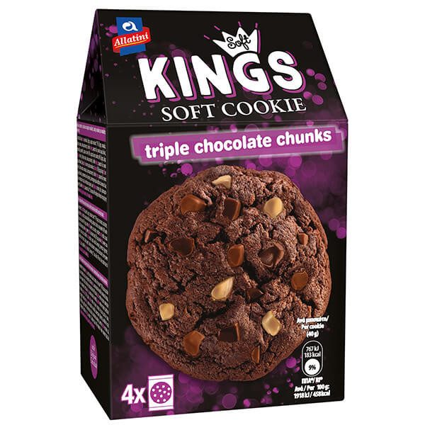 ΑΛΛΑΤΙΝΗ μπισκότα soft kings με τρεις σοκολάτες 160gr – Αλλατίνη