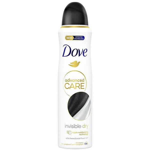 DOVE αποσμητικό σώματος spray Advanced Care Invisible Dry 150ml – Αποσμητικά