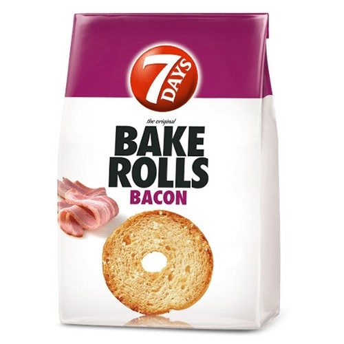 7 DAYS bake rolls μπέικον 80gr – Αλμυρά Snacks