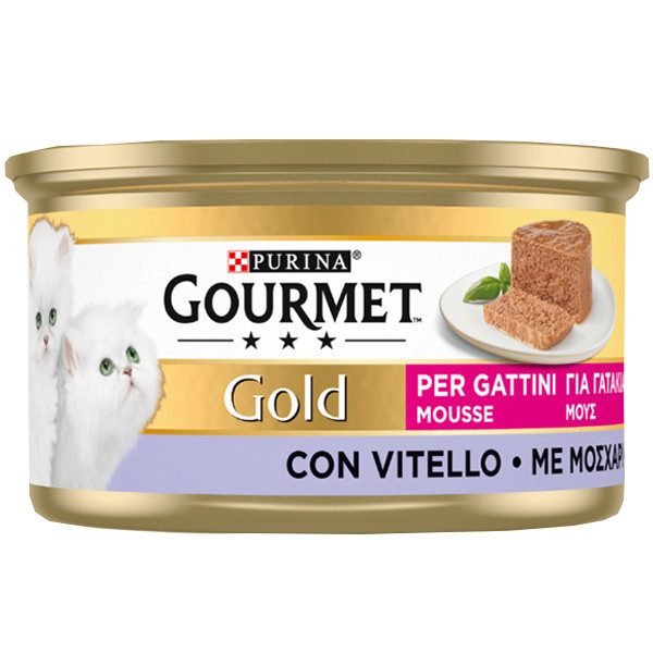 PURINA Gourmet gold γατοτροφή μους μοσχάρι 85gr – Υγρή Τροφή Γάτας