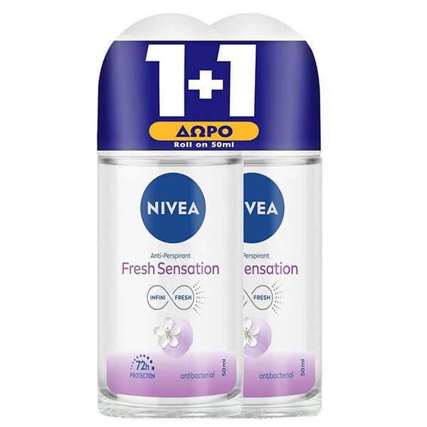 NIVEA αποσμητικό σώματος roll-on fresh sensation 2x50ml – Αποσμητικά