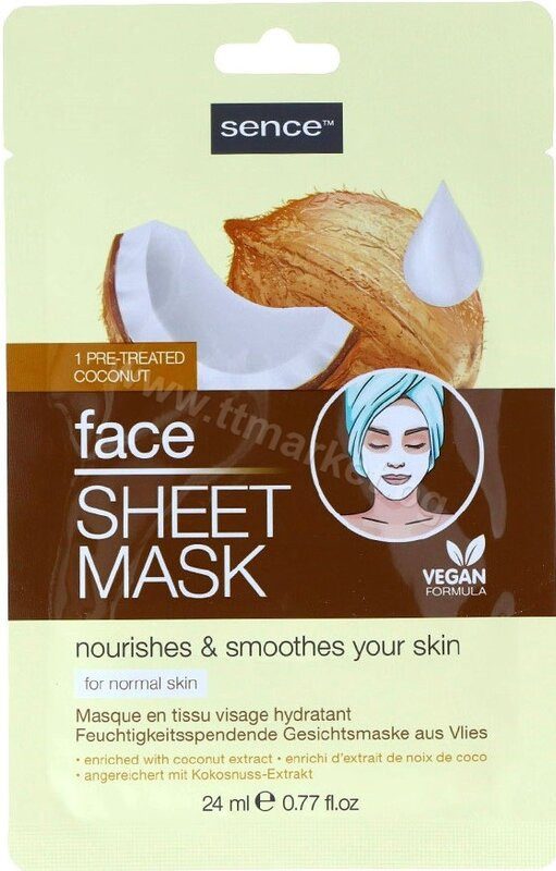SENCE μάσκα προσώπου coconut 24ml – Μάσκες Ομορφιάς