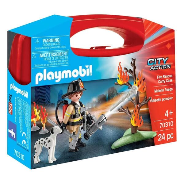 PLAYMOBIL βαλιτσα δασοπυροσβεστης 70310