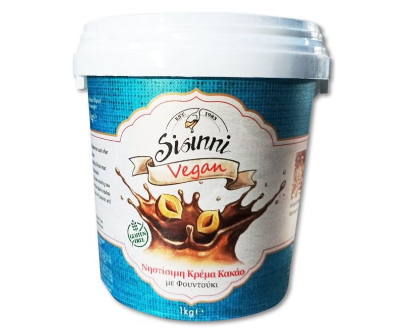 SISINNI πραλίνα κακάο με φουντούκι vegan 1kg – Είδη Επάλειψης