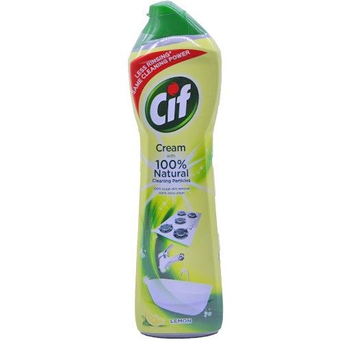 CIF κρέμα γενικού καθαρισμού με λεμόνι 500ml – Καθαριστικά Επιφανειών