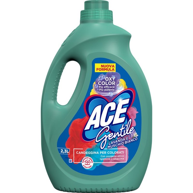 ACE GENTILE υγρό πλυντηρίου ρούχων Λεβάντα και Muschio Bianco 2,3lt – Απορρυπαντικά Ρούχων