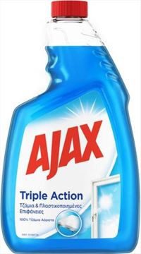 AJAX υγρό καθαριστικό τζαμιών ανταλλακτικό Triple Action 750ml – Καθαριστικά Επιφανειών