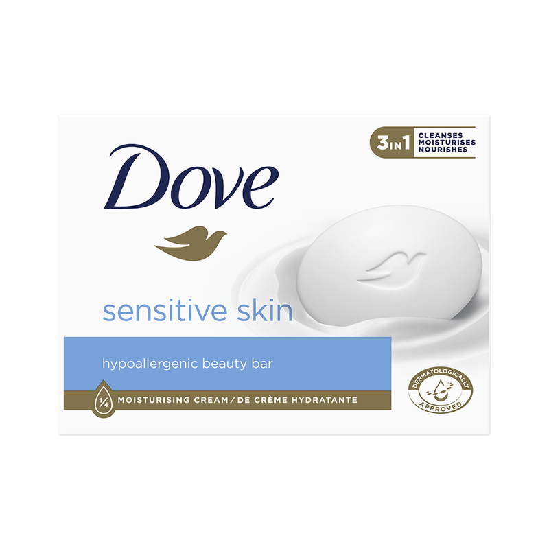 DOVE σαπούνι Sensitive Skin 90gr – Προϊόντα Καθαρισμού Σώματος