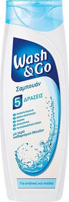 WASH και GO σαμπουάν διάφανο για ενήλικες και παιδιά 400ml
