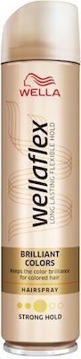 WELLAFLEX hair spray μαλλιών brilliant colours strong No3 250ml – Styling Spray Μαλλιών