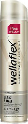 WELLAFLEX hair spray μαλλιών glanz και halt No5 250ml – Styling Spray Μαλλιών