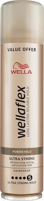 WELLAFLEX hair spray μαλλιών ultra strong hold No5 250ml – Styling Spray Μαλλιών
