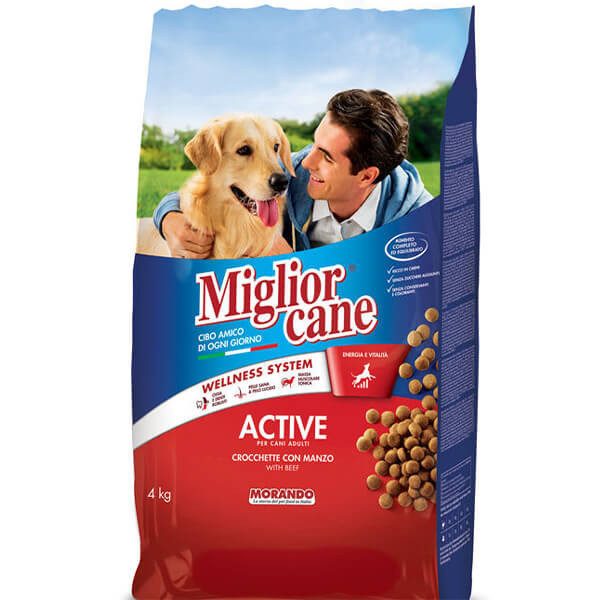 MORANDO Miglior σκυλοτροφή κροκέτα active βοδινό 4kg – Ξηρά Τροφή Σκύλων