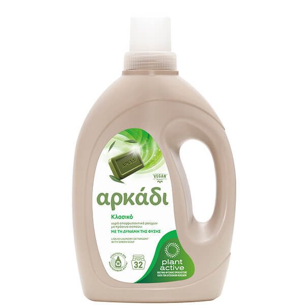 ΑΡΚΑΔΙ υγρό απορρυπαντικό ρούχων κλασικό 32μεζ 1,45lt – Αρκάδι – Απορρυπαντικά Ρούχων