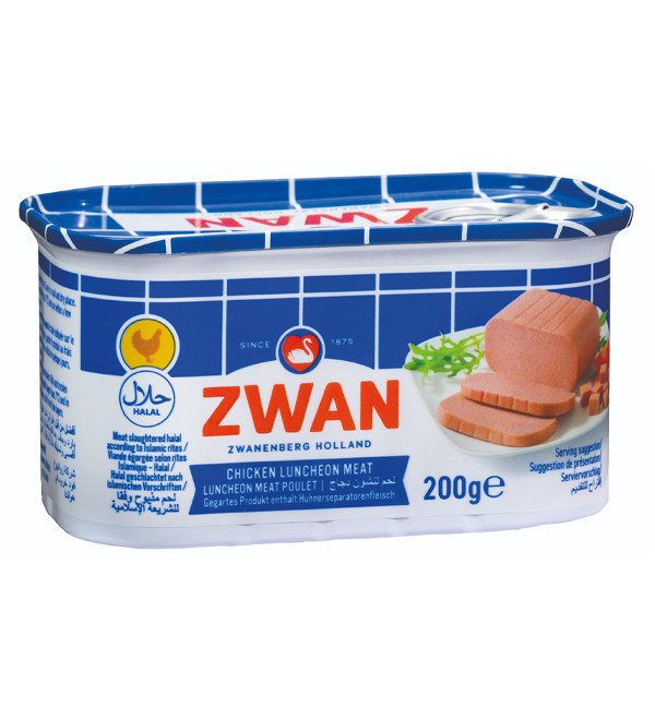 ZWAN luncheon meat κοτόπουλο 200gr – Τρόφιμα Μακράς Συντήρησης