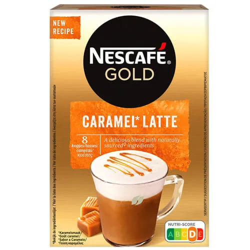 NESCAFE gold στιγμιαίος καφές σε sticks caramel latte 8x17gr – Καφέδες