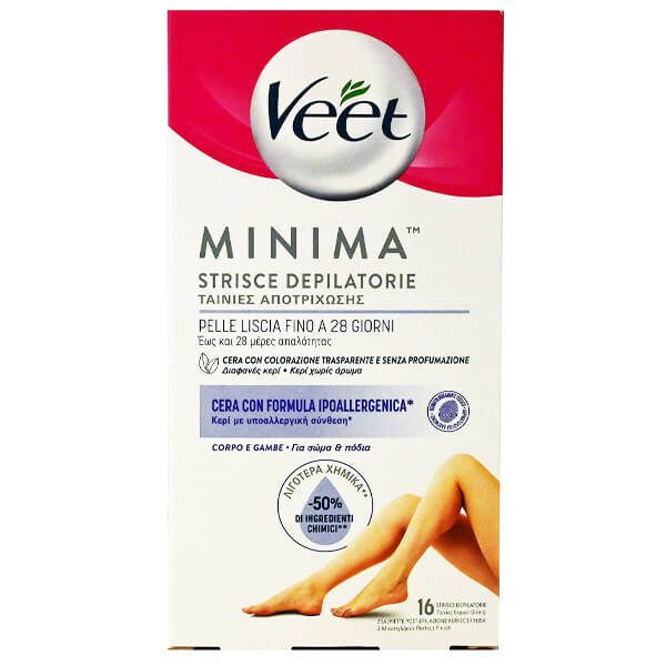 VEET αποτριχωτικές ταινίες για σώμα και πόδια 16τεμ – Κεριά Αποτρίχωσης