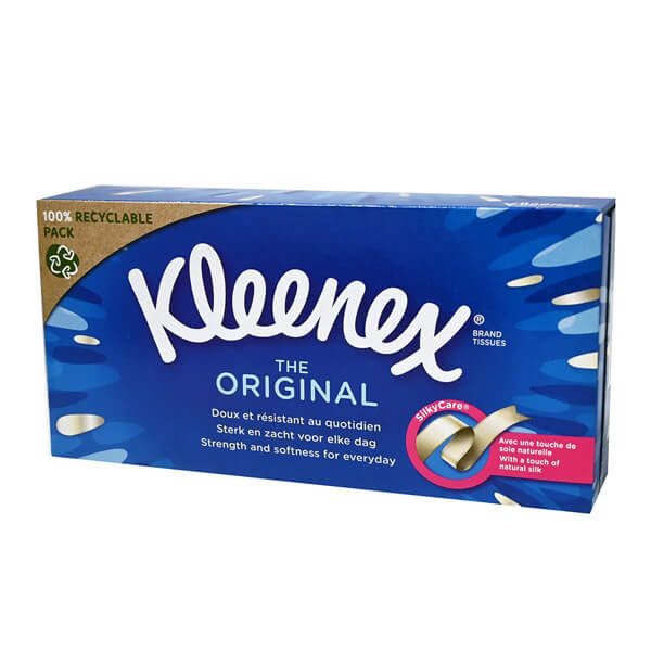 KLEENEX χαρτομάντηλα αυτοκινήτου 3φυλλο original 119gr