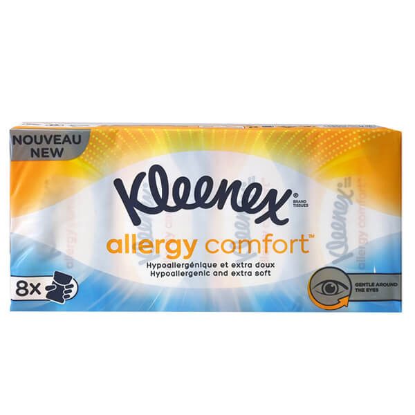 KLEENEX χαρτομάντηλα τσέπης allergy comfort 8τεμ