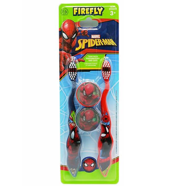 FIREFLY Spiderman οδοντόβουρτσα παιδική 2τεμ – Προϊόντα Παιδικού και Βρεφικού Βουρτσίσματος Δοντιών