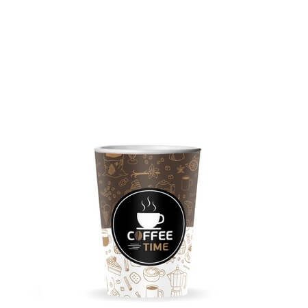 COFFEE TIME ποτήρι χάρτινο single wall 4oz 50τεμ – Ποτήρια μιας Χρήσης