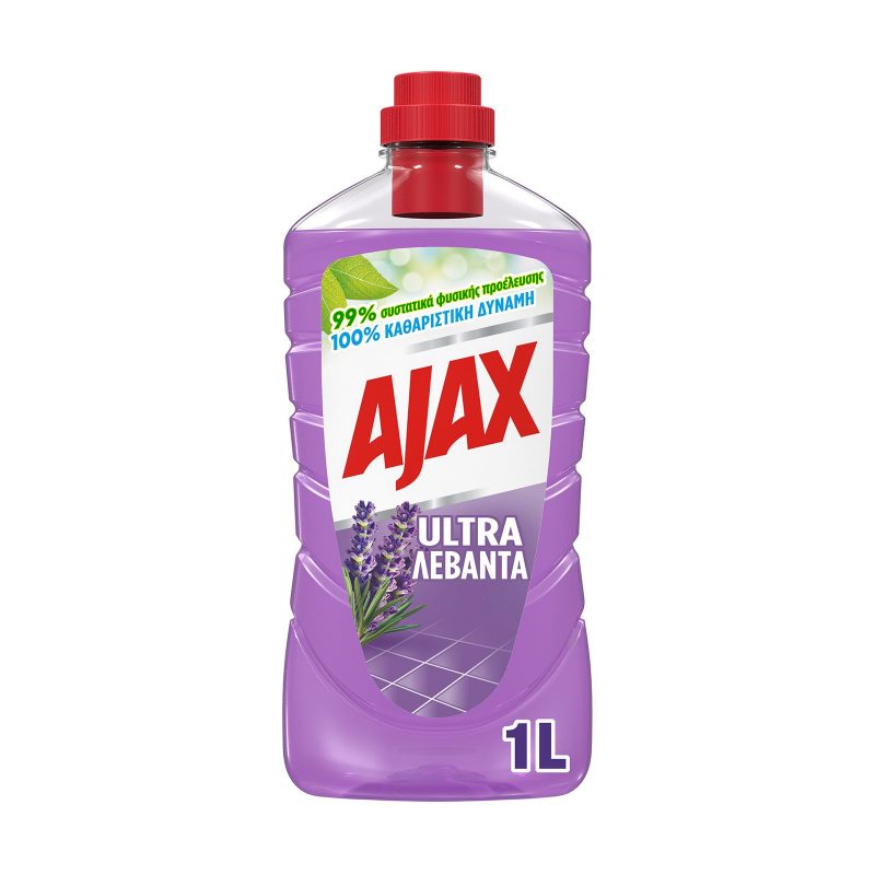 AJAX Ultra υγρό καθαριστικό Λεβάντα 1lt – Καθαριστικά Επιφανειών