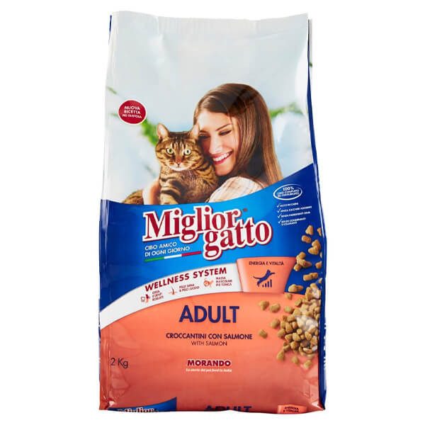 MORANDO Miglior γατοτροφή κροκέτα σολομό 2kg – Ξηρά Τροφή Γάτας